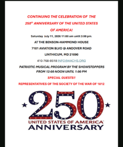 Hammond House 250th Event